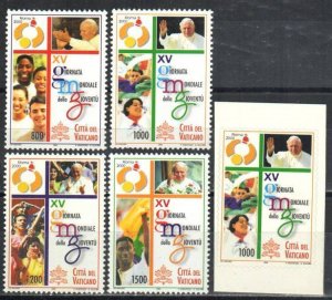 Vatican City Stamp 1160-1164  - World Youth Day