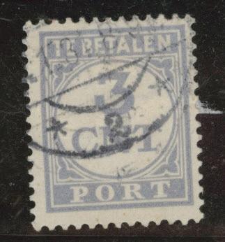 Netherlands Scott J362 used 3c postage due stamp