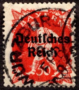 1920, Bavaria 50pf, Used, Sc 262