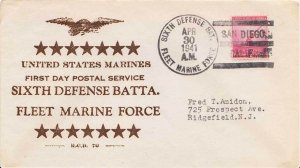 United States Marine Corps 2c Defense 1941 Sixth Defense Bat., Fleet Marine F...