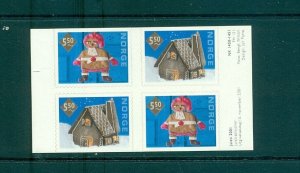 Norway - Sc# 1321a. 2001 Christmas. MNH Booklet Pane. $6.00.