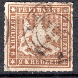 German States Wurttemberg Scott # 45, used