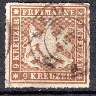 German States Wurttemberg Scott # 45, used