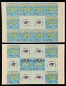 COCOS (KEELING) ISLANDS 1990 Christmas $3 & $4 booklets. MNH **. Retail $77.