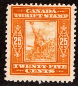 van Dam FWS1, 25c orange, War Savings, MNG, Canada War Savings Thrift Stamp