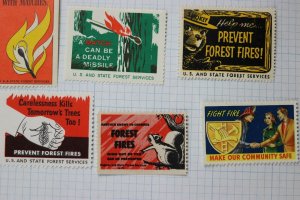 Smokey the Bear wildfire forest fire prevention charity poster fireman devil lot