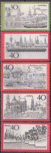 Scott #1106-10 Towns MNH