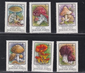 Hungary # 3046-3051, Fungi, Mint NH, 1/2 Cat.