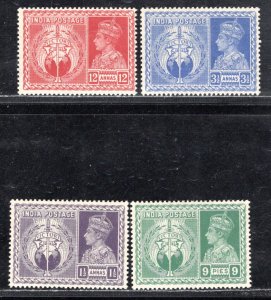 INDIA SC# 195-98 FVF/MNH