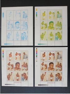 Senegal 1999 Mi. 1687 - 1694 color tests Muhammad Mohamed Ali Boxing