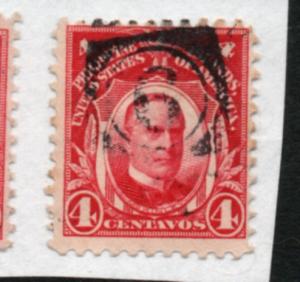 Philippines # 291 used  4 centavos McKinley    single