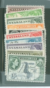 Nyasaland Protectorate #97-106 Mint (NH)