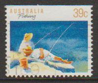 Australia SG 1179ba FU -  booklet stamp perf 13 1/2 top i...