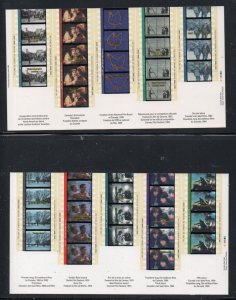 Canada Sc 1615-1616 1996 Cinema in Canada stamp sheets mint NH