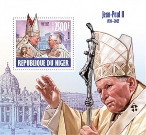 Niger - 2013 Pope John-Paul II - Stamp Souvenir Sheet - 14A-286