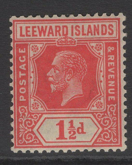 LEEWARD ISLANDS SG63 1926 1½d CARMINE-RED MTD MINT