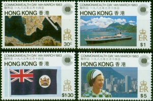 Hong Kong 1983 Commonwealth Day Set of 4 SG438-441 V.F MNH