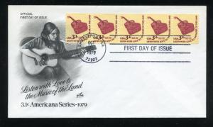 US 1613 3.1 cent Guitar coil UA ArtCraft FDC