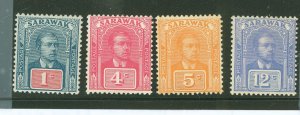 Sarawak #50/64 Unused Multiple