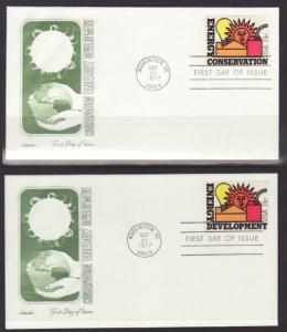 US 1723-1724 Energy 1977 Artmaster S/2 U/A FDC 