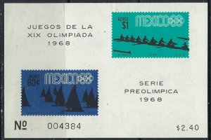 Mexico C336a MH 1968 Olympics (ak2276)