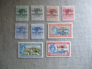 Bahamas,Scott# 116-124,MH