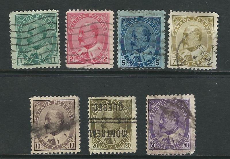 Canada 89-95 SG 173//87 Used F/VF 1903-08 SCV $252.80