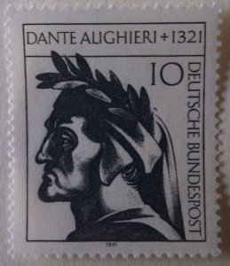 Germany 1073 Cat $0.25 MNH Full Set Dante,  Authors Topical