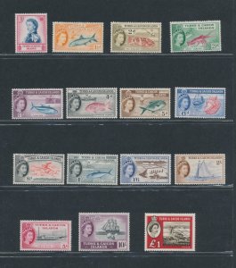 1957 Turks and Caicos Islands - Stanley Gibbons # 237/50 + 253 - Effige of Eliza