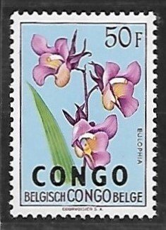 Congo Democratic Republic # 339 - Eulophia, Overprint - MNH.....{KlBl24}