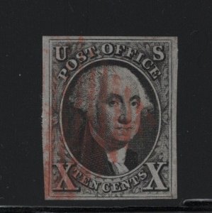 2 VF-XF used neat light Red grid cancel with nice color  ! see pic !