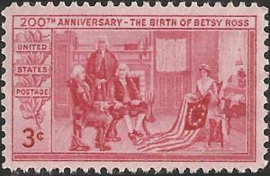 # 1004 MINT NEVER HINGED BETSY ROSS