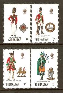 Gibraltar   #234-37  MLH  (1970)  c.v. $3.10