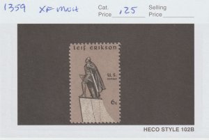 U.S.  Scott# 1359 1968 Leif Erikson Issue VF/XF MNH