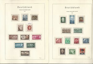 Germany DDR Stamp Collection on 11 Hingless Lighthouse Pages 1953-55, JFZ