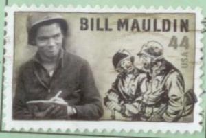 USA 2010 Bill Mauldin SC# 4445 Used off paper