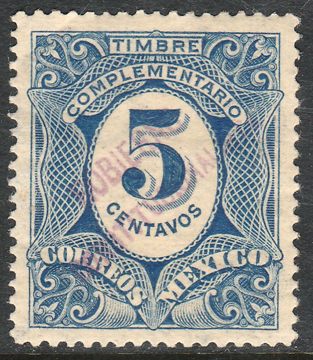 MEXICO-Monterrey 437VAR TII 5¢ GOB. REV PROV OVPT CONSTIT.. UNUSED VF (1263)