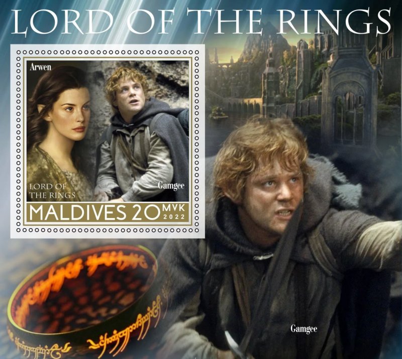 Stamps. Cinema. The Lord of the Rings 2022 year 6 sheets perforated MNH**