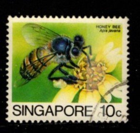 Singapore - #454 Honey Bee - Used