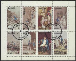 Nagaland: CTO (Used) Miniature Sheet of 8 Napoleon