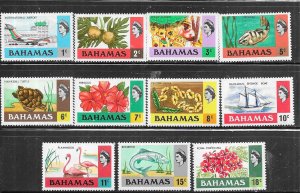 Bahamas #313-315,317-322,324,325  (MNH)  CV$8.85