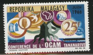 Madagascar Malagasy Scott 387  MNH*  1966 stamp