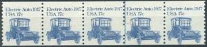 US Stamp #1906 MNH - Electric AutoTransportation Coil PS5 #2 at Top & Btm