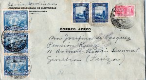 Colombia 1c Communications Building Postal Tax, 5c Coffee Picking (3) and 15c...