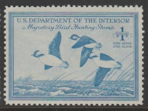 U.S. Scott Scott #RW15 Duck Stamp - Mint NH Single