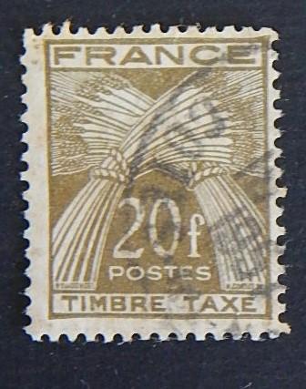 France, 1943-1946, Wheat Sheaves, ((7-(2F-1IR))