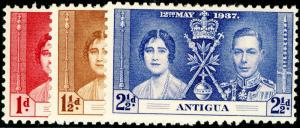 ANTIGUA SG95-97, COMPLETE SET, LH MINT.