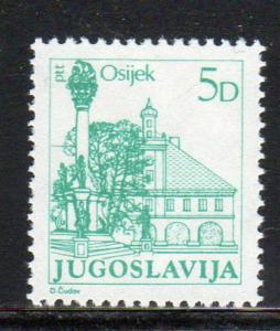 YUGOSLAVIA #1600  1983  5d  OSIJAK    MINT VF NH O.G