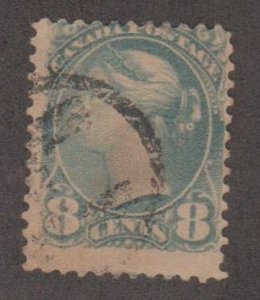 Canada Scott #44a Stamp - Used Single