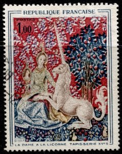 France #1107 The Lady with the Unicorn Used CV$0.50
